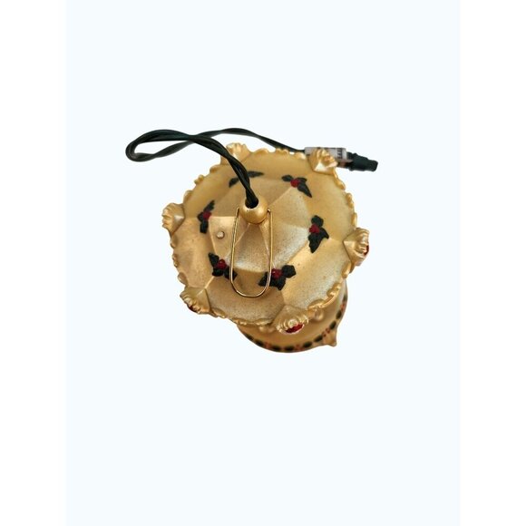 1994 Gold Carousel Ornament Hallmark Keepsake Tobin Fraley Holiday Lights Musica - Picture 5 of 7